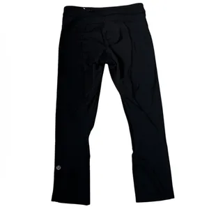 Lululemon Women's Size 4 Black Capri Back Zip Pocket Leggings Yoga Gym | 63-52 thumbnail 2