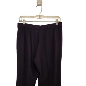 Babaton Dark Navy Blue Pull On Mid Rise Satin Lounge Parker Palazzo Pants Size 6 thumbnail 5
