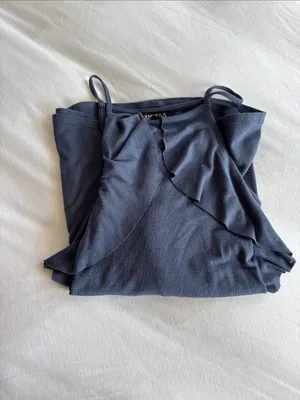 Express Blue Ruffle Knot Cami thumbnail 5
