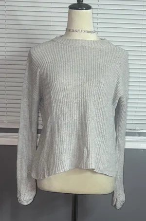 American Eagle Soft Gray Sweater thumbnail 1