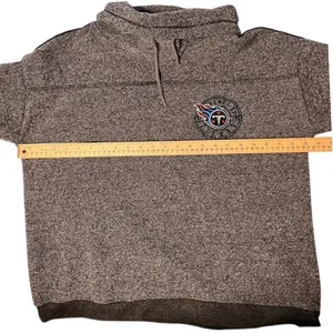 NFL Tennessee Titans Gray Pullover Sweatshirt Funnel Neck Womens XL‎ thumbnail 5