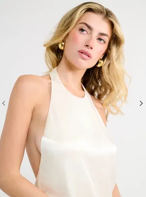 La Lune Mini Dress White Size 6 thumbnail 3