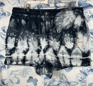 Merrell Tie-Dye Black and White Shorts SZ XL thumbnail 1
