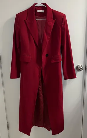 Commense Red Trench Coat thumbnail 1