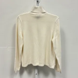 Vintage Splendor Cream White 100% Cotton Turtleneck Sweater Women's XL‎ Canada thumbnail 2