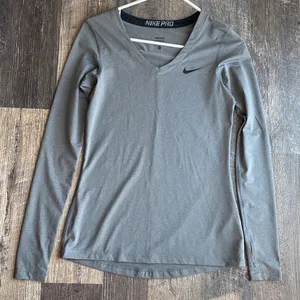 Nike Pro Core Fitted Long-Sleeve T-Shirt Sz M thumbnail 1