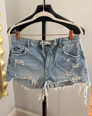ZARA Jean Shorts thumbnail 1