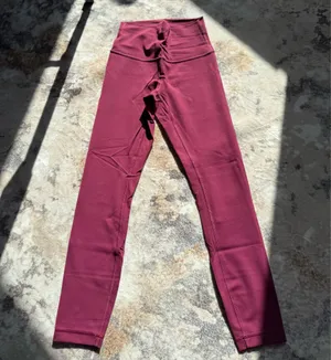 lululemon athletica Women's Burgundy Wunder Under High-Rise Leggings thumbnail 3
