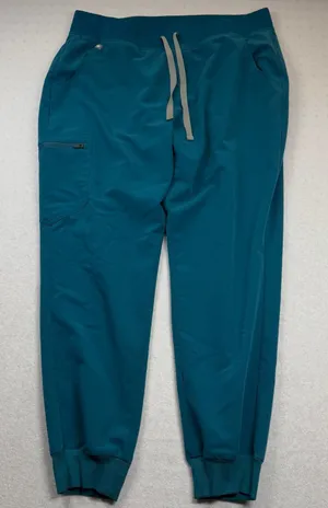 FIGS Zamora Jogger Scrub Pants Women’s XL Teal Blue Green Technical Collection thumbnail 1