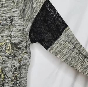 Miss Me long sleeve floral Embrace metallic top shirt pull over sz Medium thumbnail 4