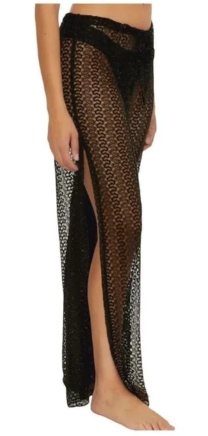 Becca by Rebecca Virtue size L nylon lace beach coverup. thumbnail 1