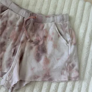 Free People Tie-Dye Pink Ladies Lounge Shorts thumbnail 2