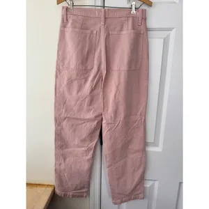 Madewell Classic Straight‎ Leg Pants Rose Pink Cotton Size 27 thumbnail 4