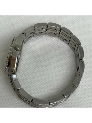 SilverTone tone Relic date watch 26mm all stainless steel 50MWR 5.5” running thumbnail 7