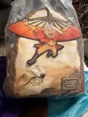 Loungefly Nickelodeon Avatar The Last Airbender Aang and Momo Mini Backpack thumbnail 1