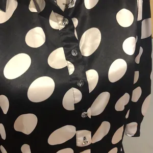 Wet Seal Polka-Dot Button-Down Blouse (L) thumbnail 2