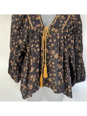 $98 Free People Never A Dull Moment Peasant Blouse S thumbnail 11