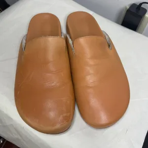 J Crew Pacific Toasted Wheat Sherpa Lined Leather Women’s Mules Clogs Slide 9.5 thumbnail 2