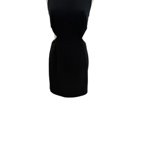 Elliatt Audrina Black Cutout Sheath Cocktail Dress NWT Missing Overlay‎ Small thumbnail 4