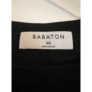 Babaton Aritzia Pointelle Crop Top‎ Size XS Black thumbnail 5