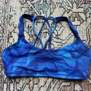 Lululemon Free To Be Tranquil Bra Midnight Tulle Multi Size 6 Sports Bra thumbnail 7