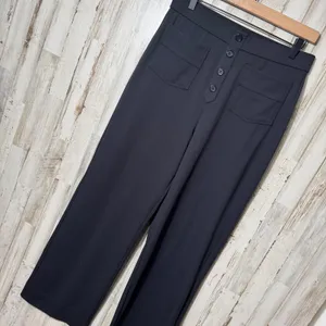 Halara High Waisted Button Pocket Straight‎ Leg Casual Pants Womens Large NEW thumbnail 1