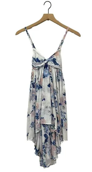 Free People Mirage Floral Printed Babydoll Minidress - White Multi - XS thumbnail 6