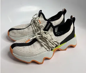 Sorel Kinetic Impact Lace Sneakers Womens 6 White Orange Excellent NL4952-125 thumbnail 1