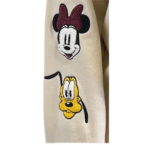 Disney Mickey Mouse Ivory Zip Up Hooded Jacket Womens‎ Size XXL thumbnail 3