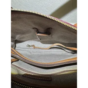 Dooney &‎ Bourke Brown Tweed Purse With Leather Accents thumbnail 12