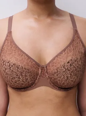 Chantelle NORAH 38DDD SEAMLESS COMFORT Super Soft BRA Brown Underwire 13F1 $88 thumbnail 1