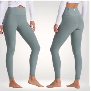 Vuori Clean Elevation Legging Stormy Heather‎ High Rise Green Athleisure medium thumbnail 2