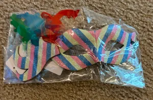 rainbow masquerade mask venetian mardi grass party halloween thumbnail 1