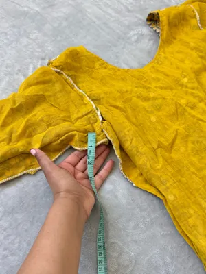Yellow Kameez with Trouser Suit Size XS thumbnail 9