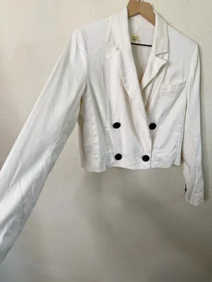 Anthropologie Maeve Linen Cropped Blazer Womens Size S thumbnail 6