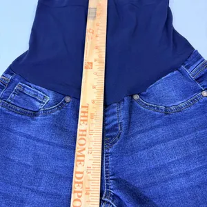 Haute Mama Maternity Skinny Jeans Womens Size S Blue Stretch Distressed Denim thumbnail 12