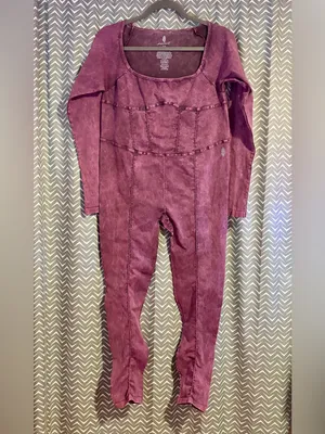 Free People Movement | Good Karma Corset Long Sleeve Onesie, XL thumbnail 4
