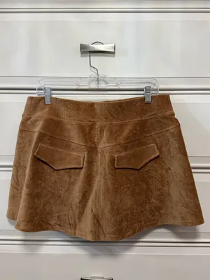 Offline by Aerie Brown Corduroy Skater Skirt thumbnail 2