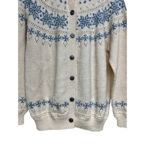 Dale of Norway Vintage Wool Nordic Faire Isle Button Down Cardigan Size Medium‎ thumbnail 5