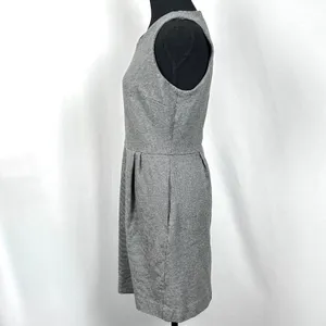 Madewell Dress Womens M Wedding Guest Resort‎ Vacation Sleeveless Cotton Gray thumbnail 9