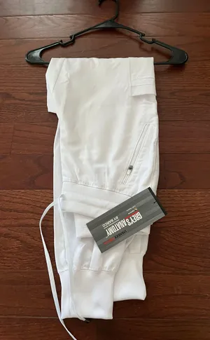 White Greys Anatomy Scrub Tops and Pants thumbnail 1