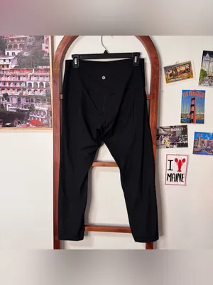 Lululemon Align Ribbed High-Rise Crop 23" Leggings Black thumbnail 6