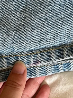 New sport vintage embroidered denim shorts thumbnail 7