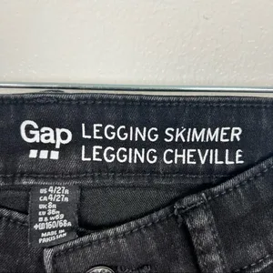 GAP Mid Rise Black‎ Skinny Jeans 4 thumbnail 2