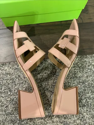 New In Box Sam Edelman Block Heel Pink Patent Slides Sz 8.5 thumbnail 12