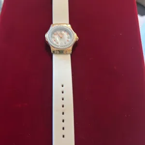 Vintage White Gossip Ladies Watch with Diamond Accents thumbnail 4