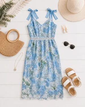 Arula Altar'd State Floral Dress Midi thumbnail 2