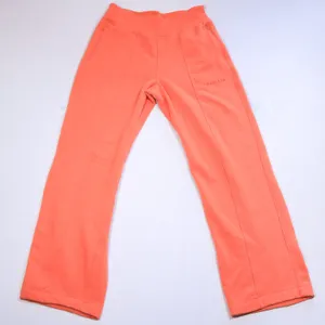 Athleta Retroplush Logo Straight Leg Pants Women MT Persimmon Orange Pintuck thumbnail 1