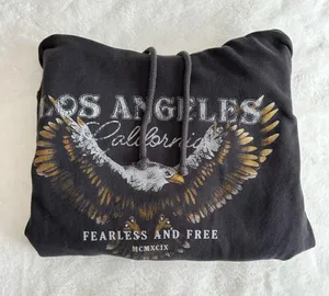 Hollister Graphic Oversized Hoodie Women’s Size Small thumbnail 12