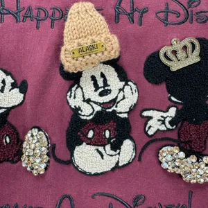 NWOT Alaski Embellished Mickey Mouse Sweatshirt Top One Size Disney thumbnail 5